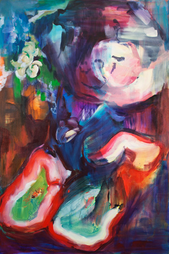 Mother of Pearl oil on canvas 205x135cm 2010